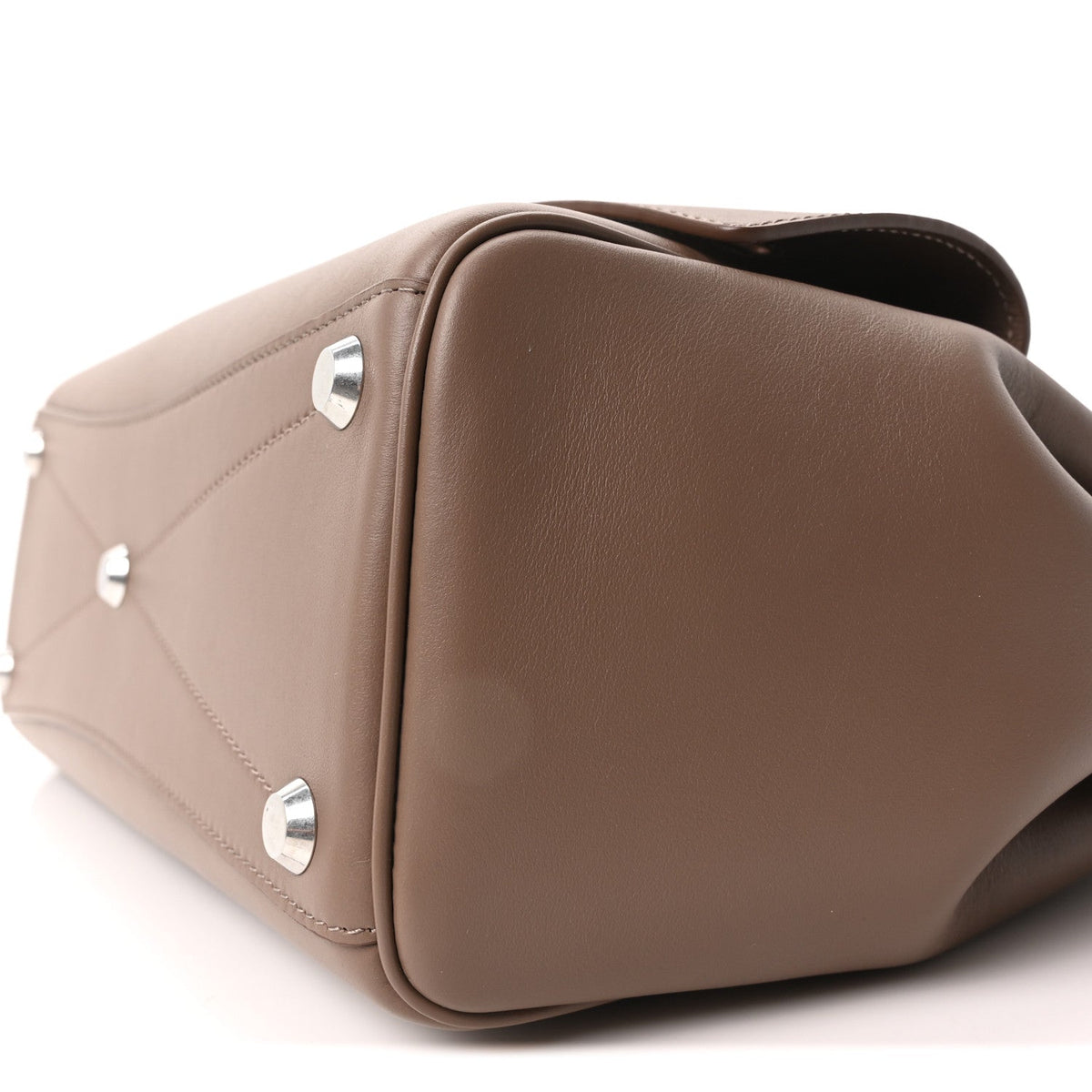 Smooth Calfskin Small Bel Air Carry All Bag Taupe Taupe