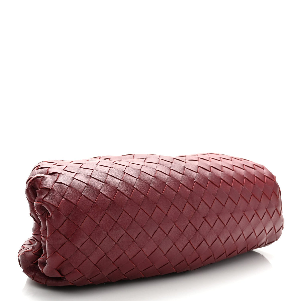 Nappa Maxi Intrecciato The Pouch Oversized Clutch Bordeaux