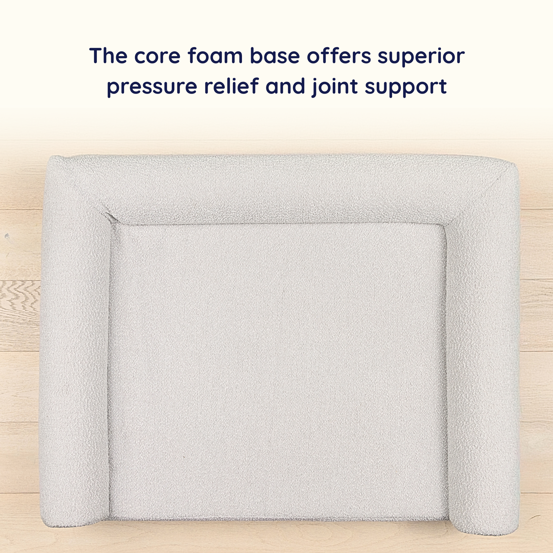 PupLuxe™ 3-Bolster Dog Bed - Grey Bouclé
