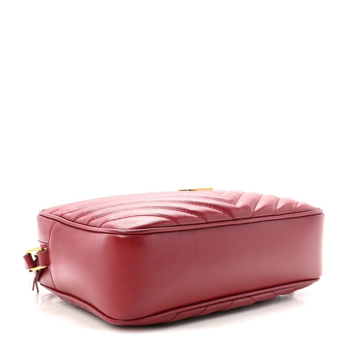 Calfskin Matelasse Monogram Lou Camera Bag Opyum Red