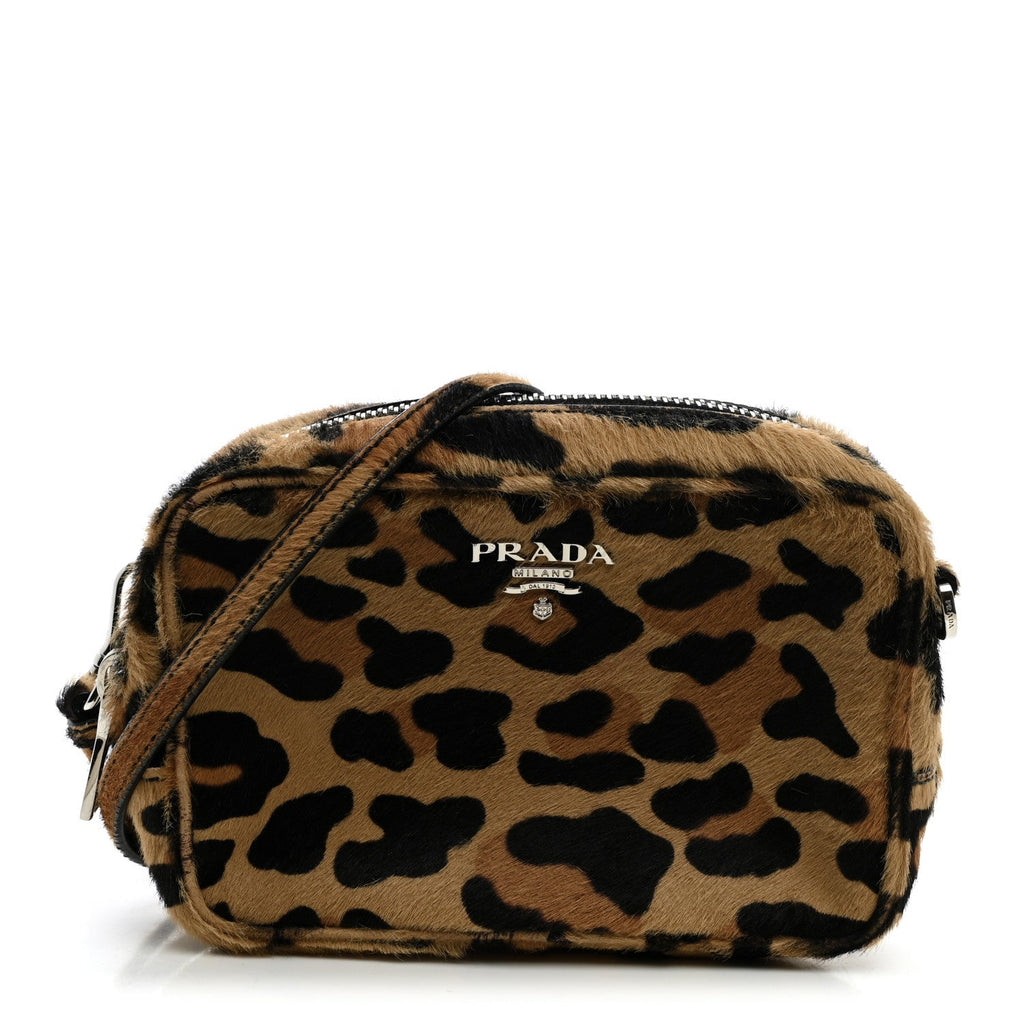 Cavallino Leopard Print Camera Bag