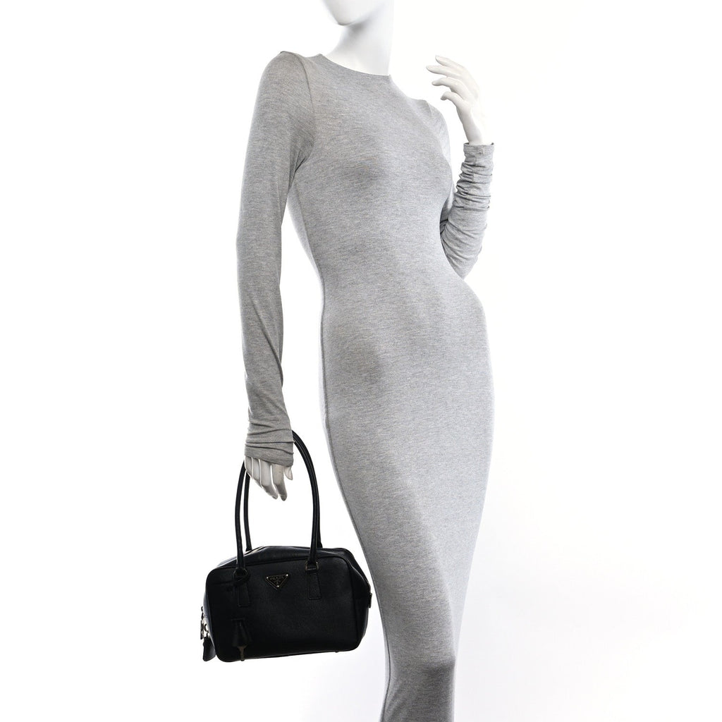 Saffiano Vitello Bauletto Black