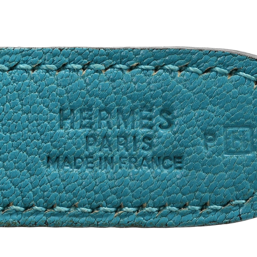 Chevre De Coromandel  Trim II 31 Shoulder Bag Turquoise