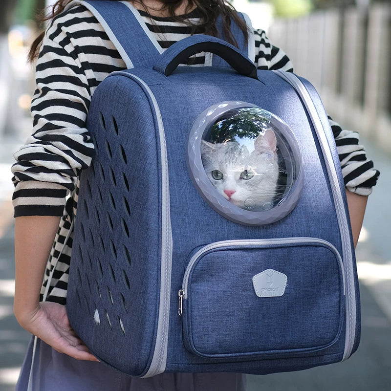 Ostracod summer breathable cat bag, portable outdoor cat backpack, cat outdoor bag, pet backpack, spacecraft