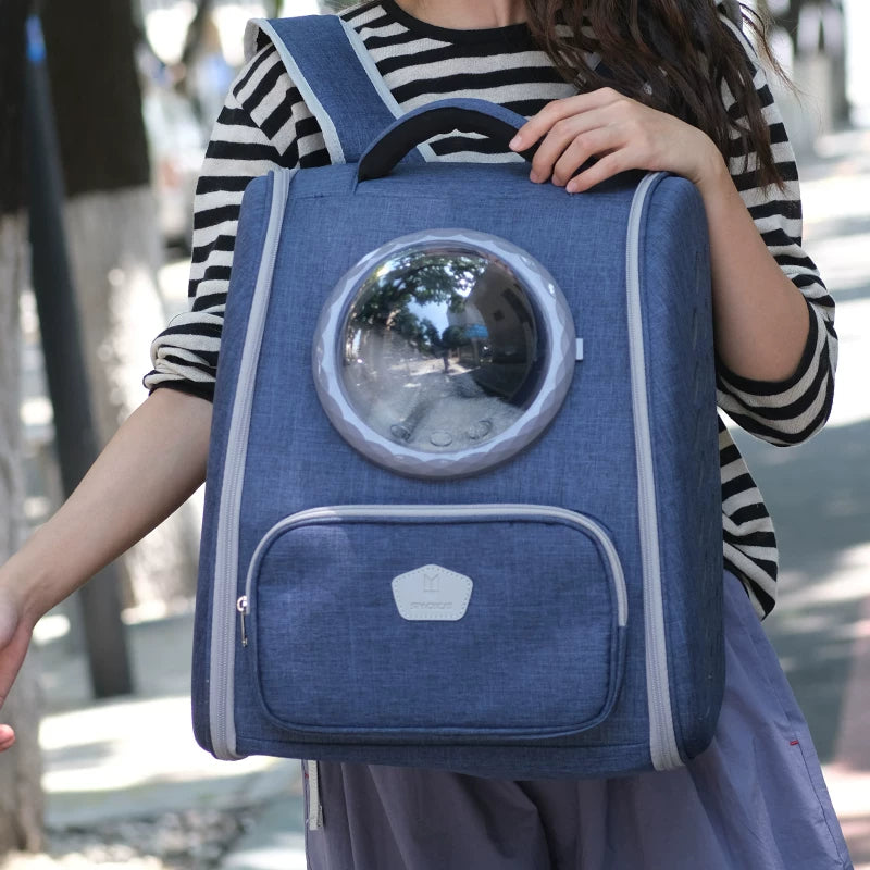 Ostracod summer breathable cat bag, portable outdoor cat backpack, cat outdoor bag, pet backpack, spacecraft