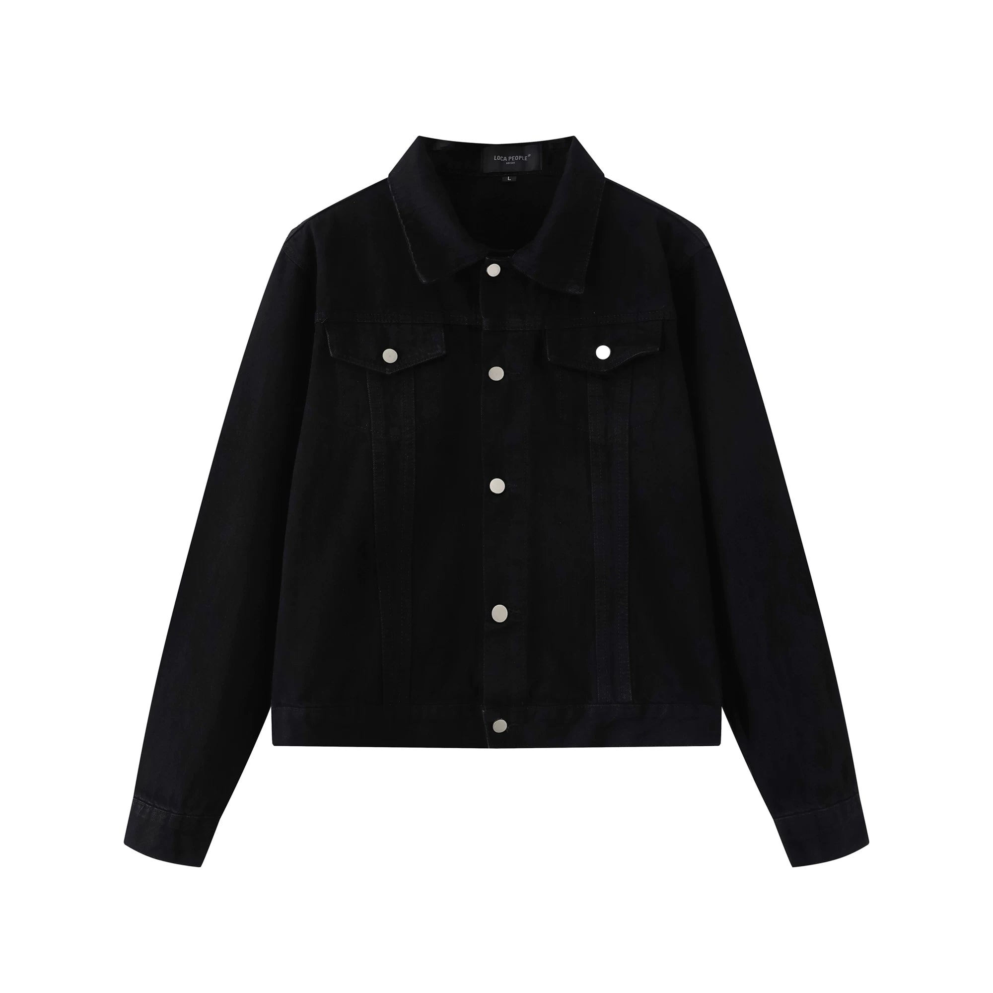 OV original American retro washed vintage denim jacket for men and women, autumn street casual versatile short jacket trend