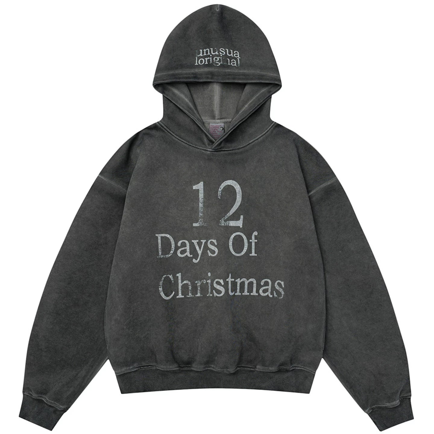 OV original American Hassout vintage dyed hooded sweatshirt for women in spring, loose casual short top trend on the streets
