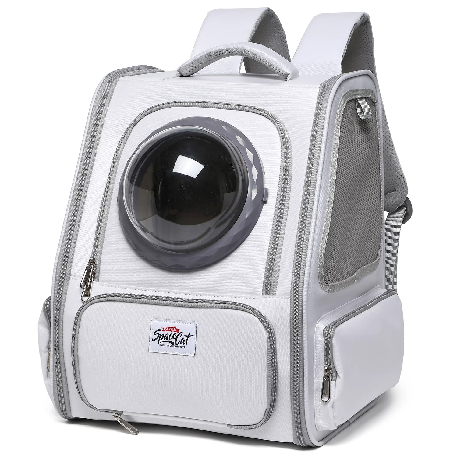 Ostracod cat bag for outdoor use, portable pet backpack for carrying cats on both shoulders, large capacity, warm cabin for winter travel