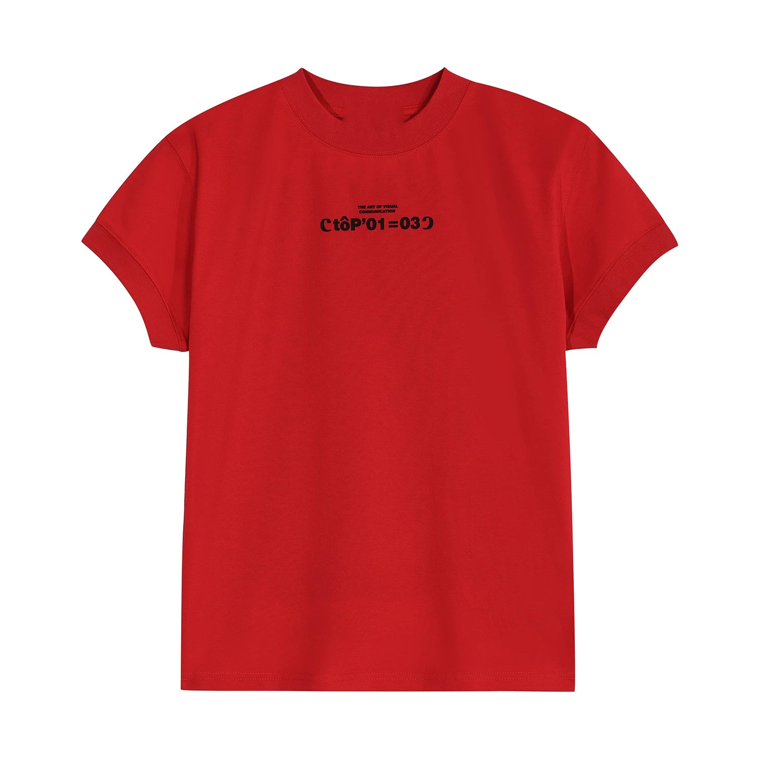 OV Original Summer American Simple Small Letter Printed Shoulder Short T-shirt for Spicy Women, Cool and Slim Short Sleeve Ins