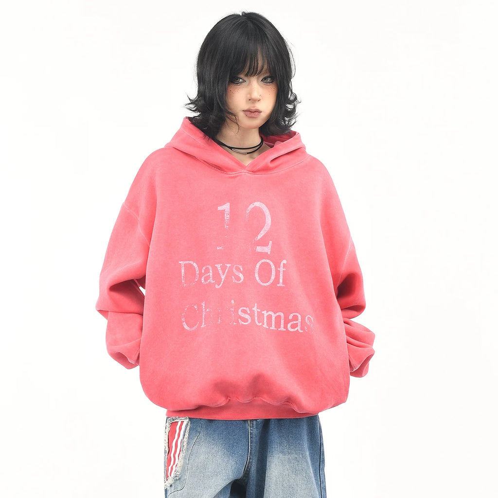 OV original American Hassout vintage dyed hooded sweatshirt for women in spring, loose casual short top trend on the streets