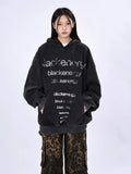 OV Original Autumn New High Street American Retro Doing Old Water Washed Hoodie for Men and Women Loose Couple Top Trendy
