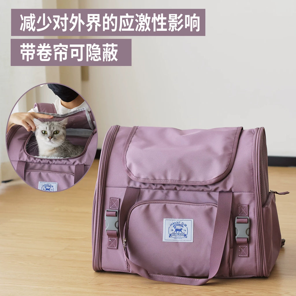 Ostracod cat bag, portable backpack for outdoor use, large cat carrying bag, breathable pet bag, cat cage, meow