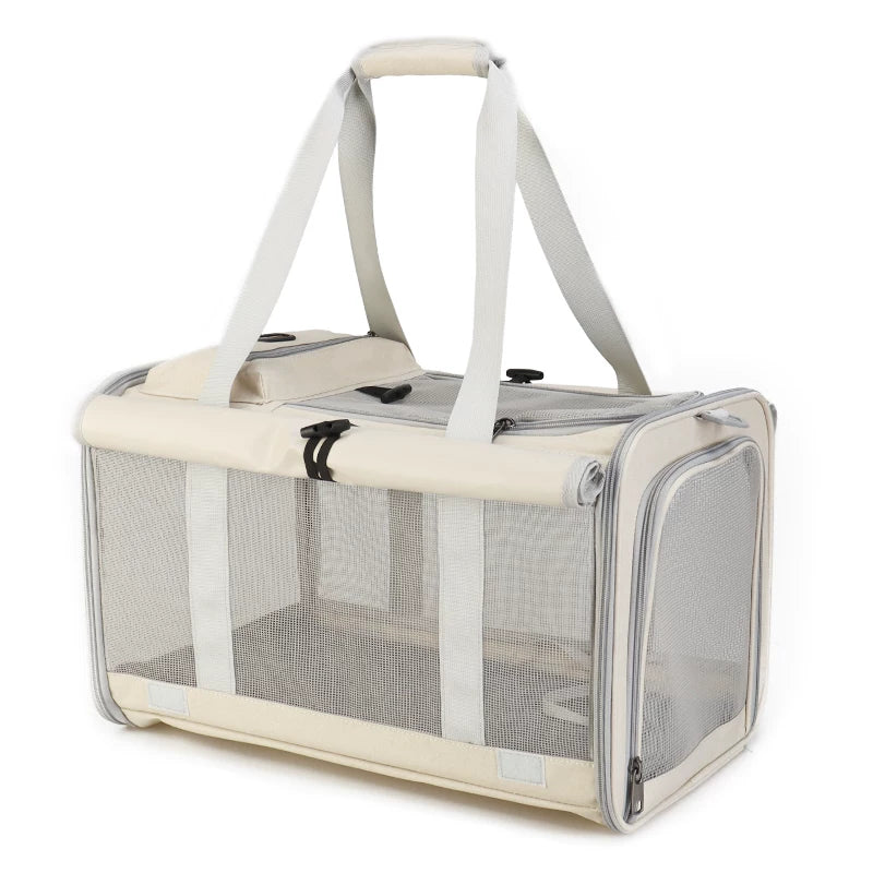 Ostracod cat bag portable outdoor cat backpack large breathable summer carry pet two cat sterilization bag