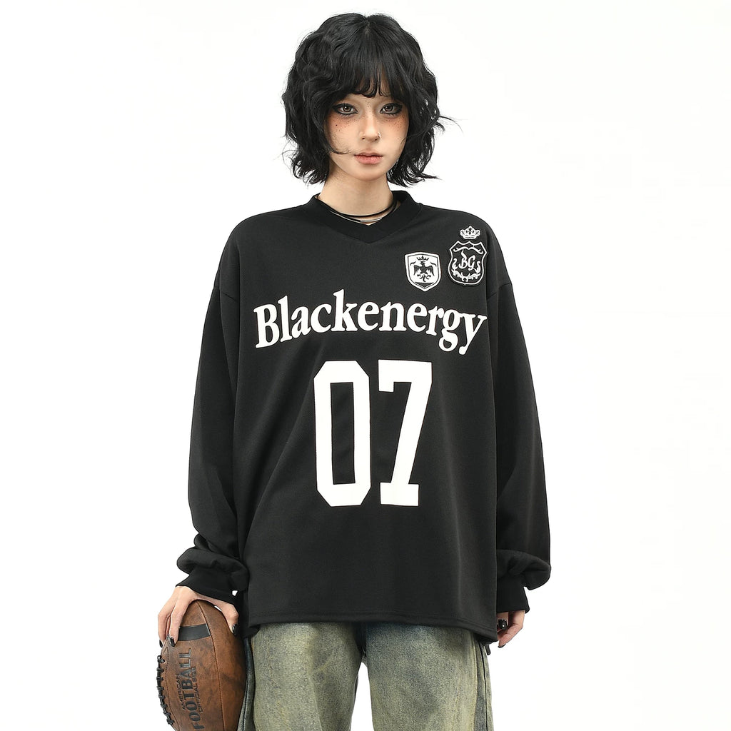 OV Original/American Retro Zexi Outdoor Sports Mesh Shirt for Men and Women Autumn Loose Casual Long Sleeve T-shirt