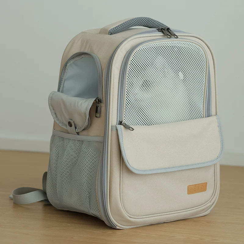 Ostracod cat bag outdoor portable bag cat backpack pet bag breathable carrying cat cage backpack cat bag meow
