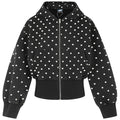OV Original Retro Star Full Print Vintage Waist Hoodie Women's Autumn Loose Short Zipper cardigan Coat