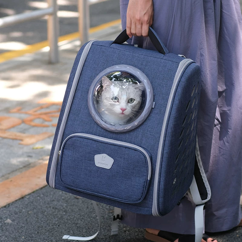 Ostracod summer breathable cat bag, portable outdoor cat backpack, cat outdoor bag, pet backpack, spacecraft