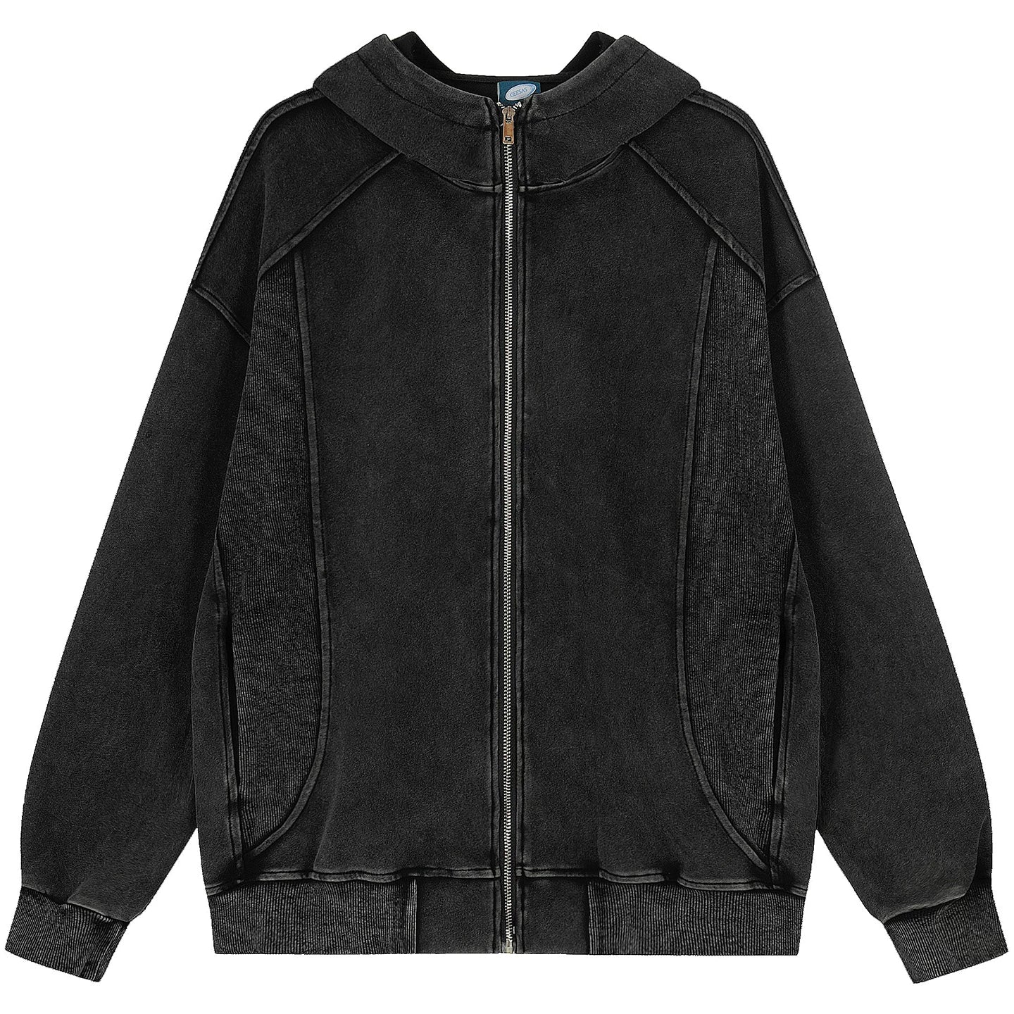 OV Original American Retro Three Dimensional Cut, Used Water Washed Hoodie, Women's Autumn Loose Casual Cardigan Coat