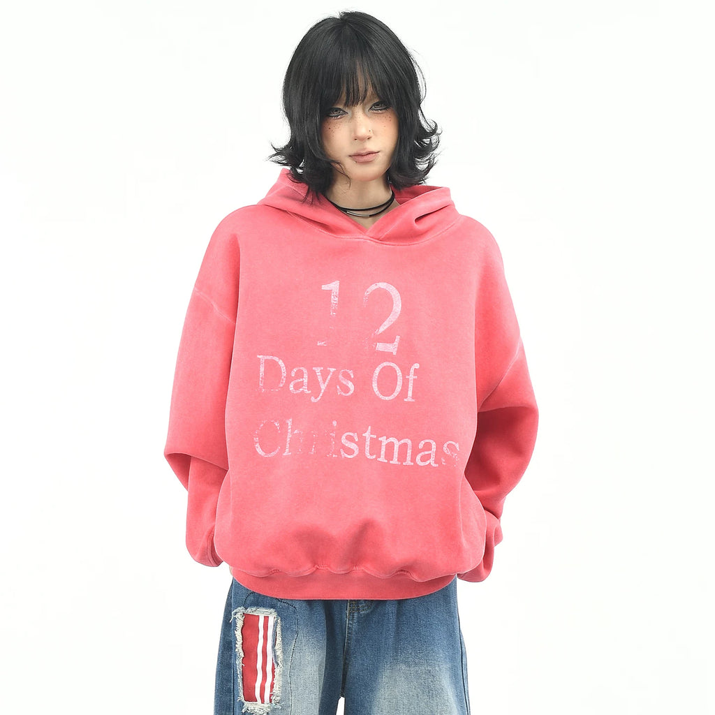 OV original American Hassout vintage dyed hooded sweatshirt for women in spring, loose casual short top trend on the streets