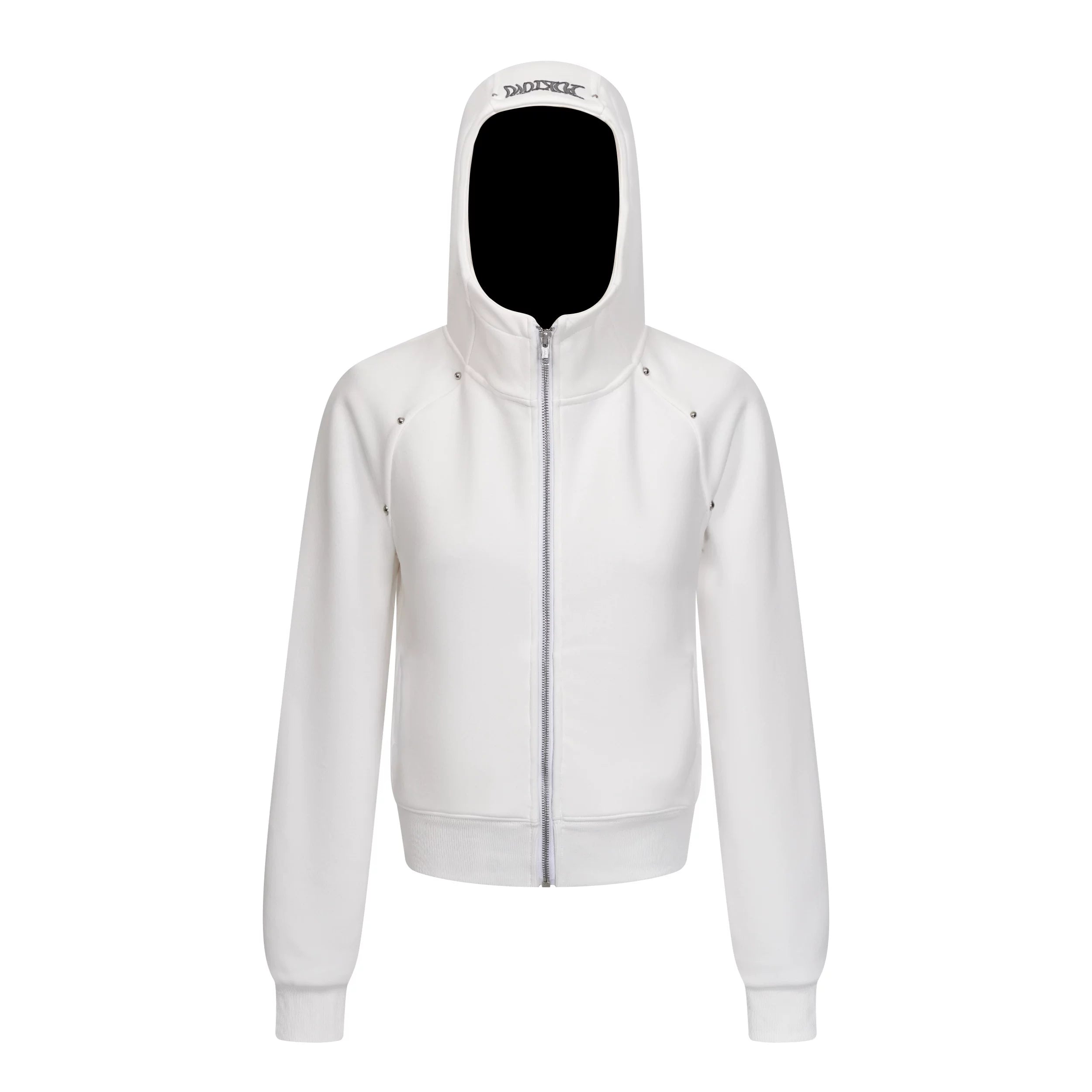 OV Original American 3D Nail Bead Embroidery Hoodie with Velvet for Women's Winter Slimming Short cardigan Warm Coat
