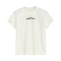OV Original Summer American Simple Small Letter Printed Shoulder Short T-shirt for Spicy Women, Cool and Slim Short Sleeve Ins