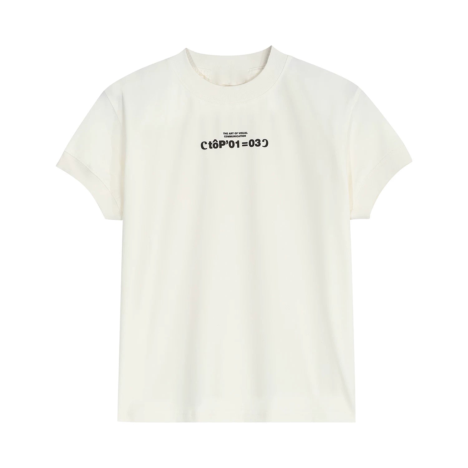 OV Original Summer American Simple Small Letter Printed Shoulder Short T-shirt for Spicy Women, Cool and Slim Short Sleeve Ins