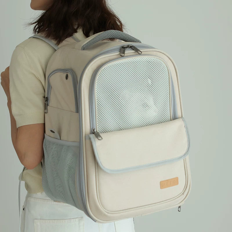Ostracod cat bag outdoor portable bag cat backpack pet bag breathable carrying cat cage backpack cat bag meow
