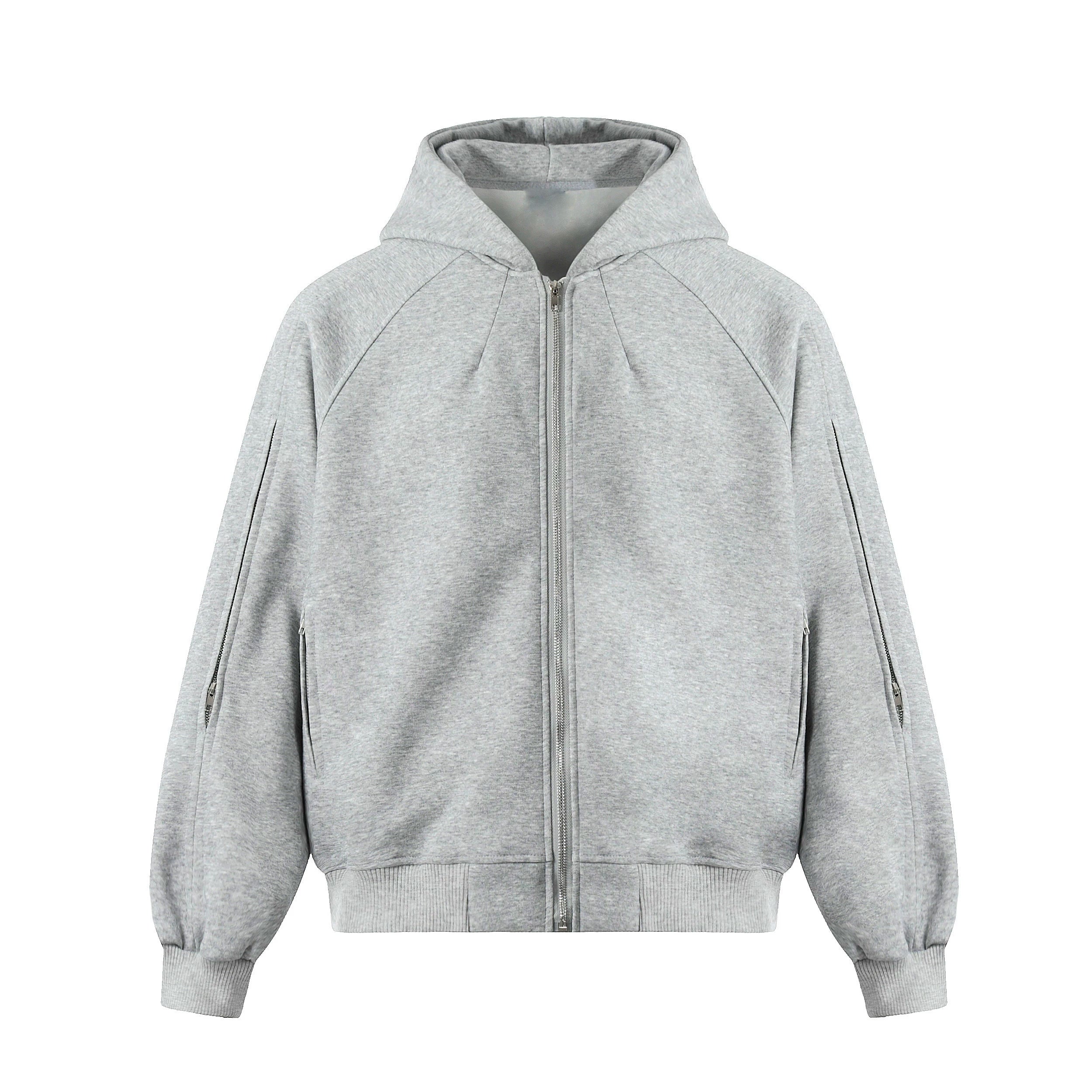 OV original American retro washed vintage hooded cardigan sweatshirt women's autumn silhouette loose casual jacket men's trend