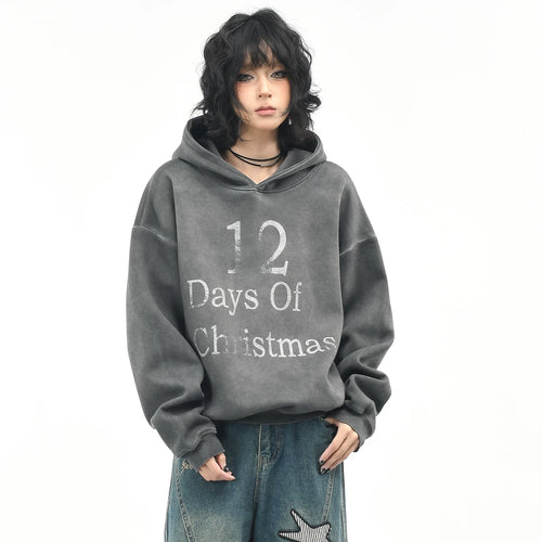 OV original American Hassout vintage dyed hooded sweatshirt for women in spring, loose casual short top trend on the streets