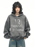 OV original American Hassout vintage dyed hooded sweatshirt for women in spring, loose casual short top trend on the streets
