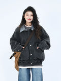 OV Original Spring New American Retro Heavy Old Workwear Jacket Men's and Women's Loose Large Pocket Design Jacket