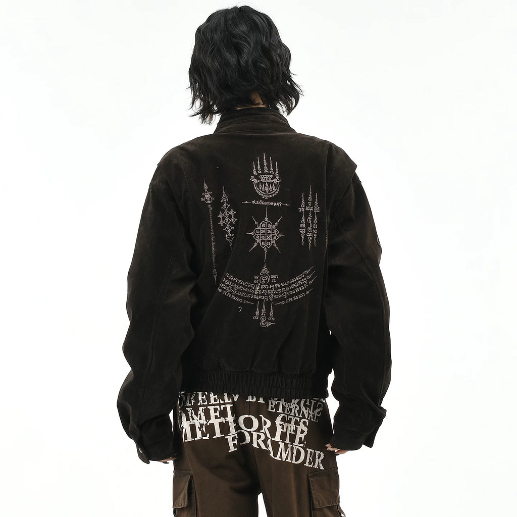 OV Original American Retro Leather Fleece Airplane Buckle Stand up Collar Short Down Jacket Women's Winter Thick Warm Thick Coat