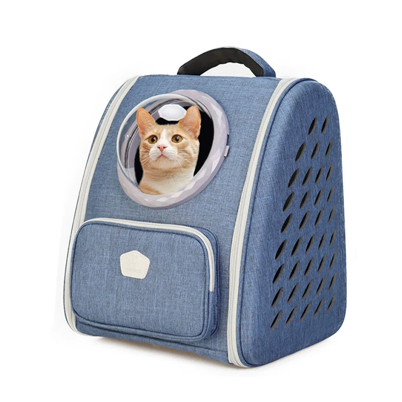Ostracod summer breathable cat bag, portable outdoor cat backpack, cat outdoor bag, pet backpack, spacecraft