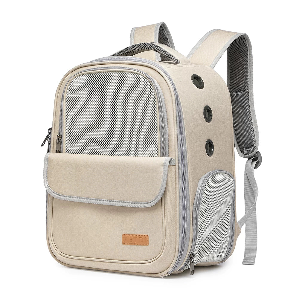 Ostracod cat bag outdoor portable bag cat backpack pet bag breathable carrying cat cage backpack cat bag meow