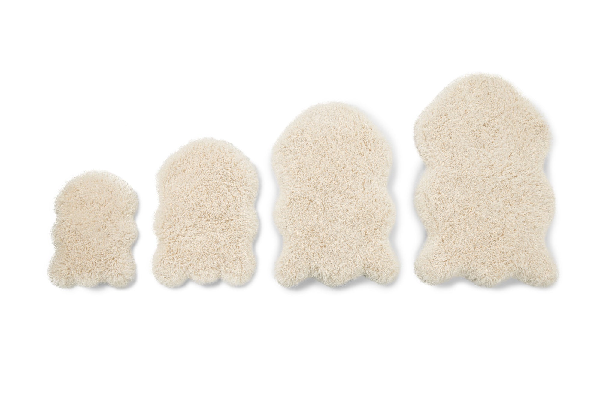 PupRug® Luxe Faux Fur Orthopedic Dog Bed - Plush Sheep Ivory