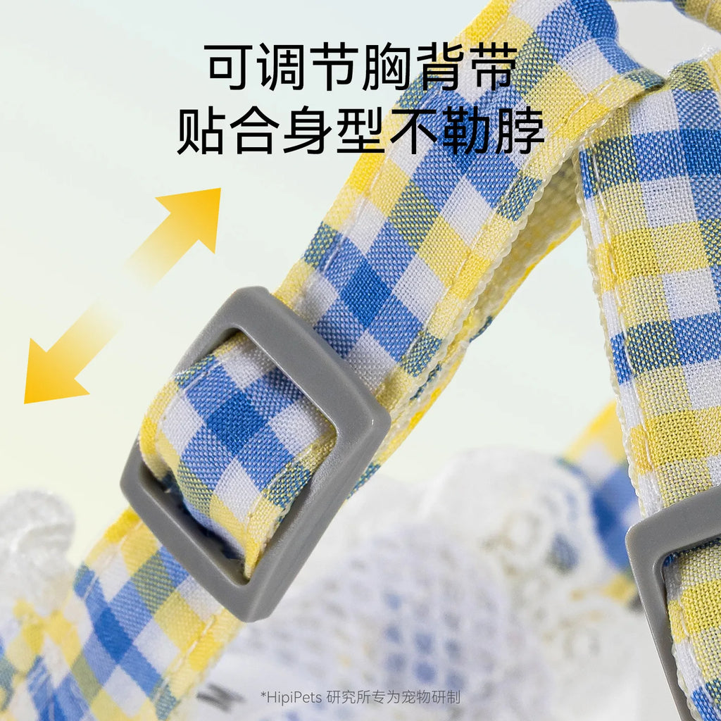 Pet Spring and Summer Chest Harness for Walking Dogs Leash for Small and Medium-sized Dogs Teddy Vest