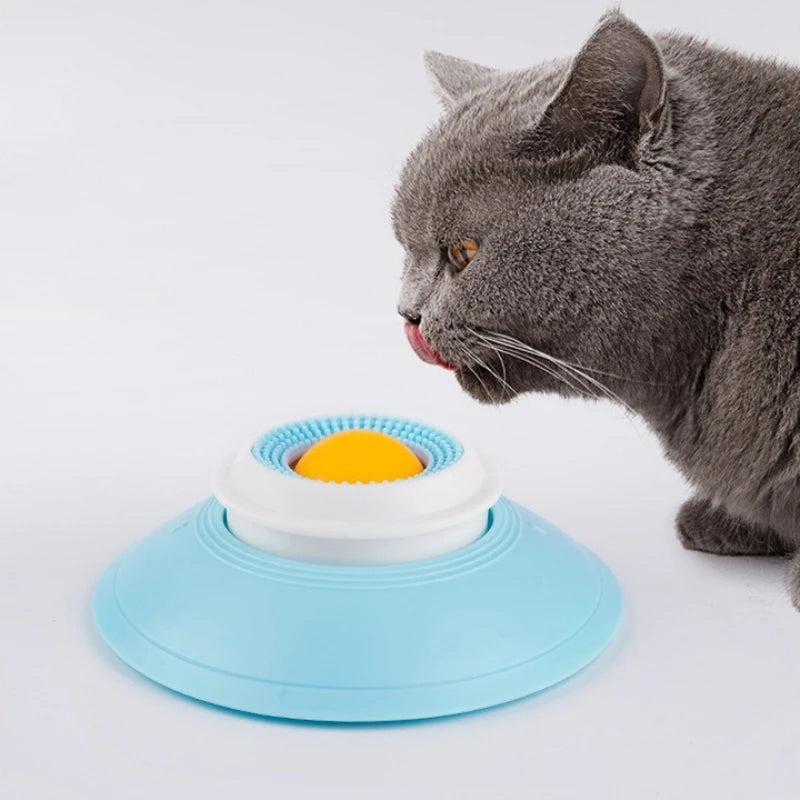 Interactive Dog Cat Licking Non-Slip Slow Feeder Bowl with Raised Ball Pet Liquid Food Calming Enrichment Toy Dog Feed Accessory