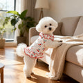 1PC Fashion Cute Cherry Ruffle Pet Dress for Small Dogs, Comfortable Anti-Static Dog Skirt Summer Clothes