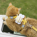 Adjustable Cat Harness Leash Set for Small Dogs Puppy Vest Outdoor Walking Lead French Bulldog Chihuahua Comfortable Pet Harness