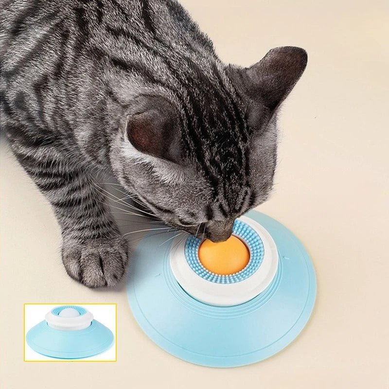 Interactive Dog Cat Licking Non-Slip Slow Feeder Bowl with Raised Ball Pet Liquid Food Calming Enrichment Toy Dog Feed Accessory