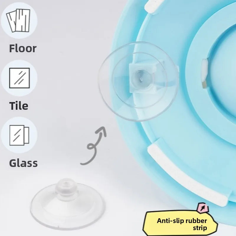 Interactive Dog Cat Licking Non-Slip Slow Feeder Bowl with Raised Ball Pet Liquid Food Calming Enrichment Toy Dog Feed Accessory