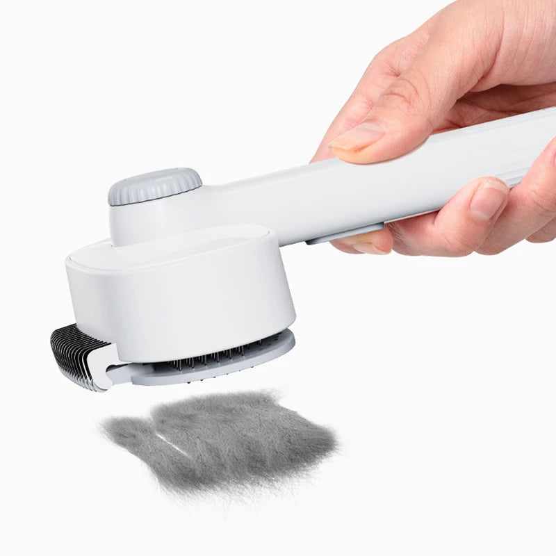 Stainless Steel Hair Comb for Cats and Dogs, for Removing Loose Hair and Detangling,Adjustable-Length Grooming Tool
