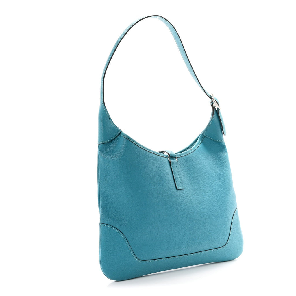Chevre De Coromandel  Trim II 31 Shoulder Bag Turquoise