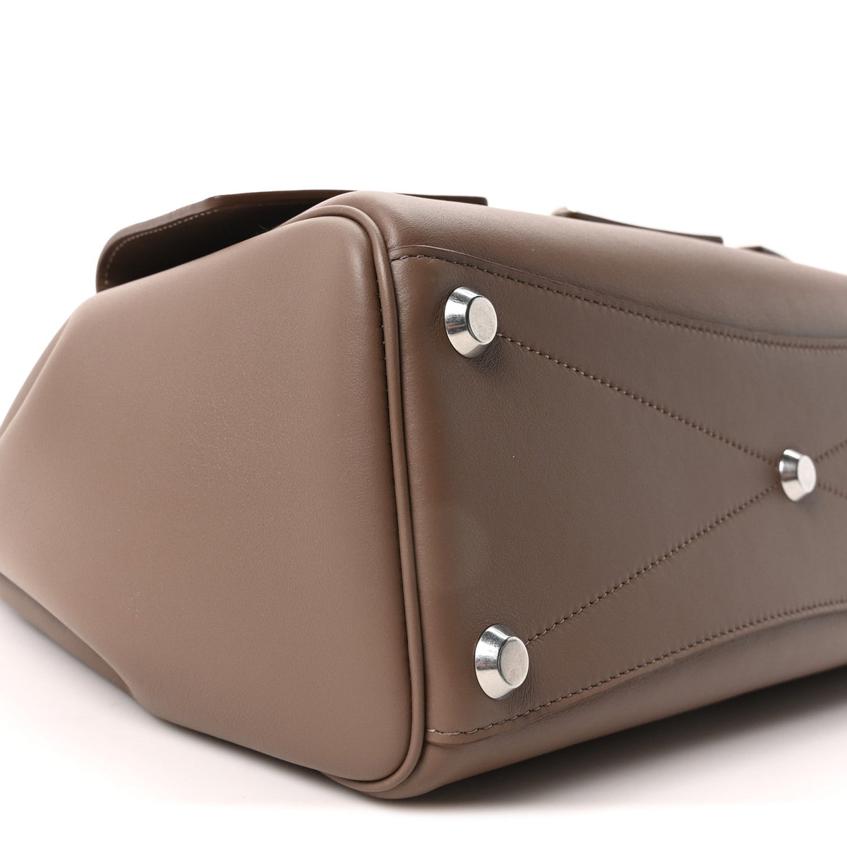 Smooth Calfskin Small Bel Air Carry All Bag Taupe Taupe