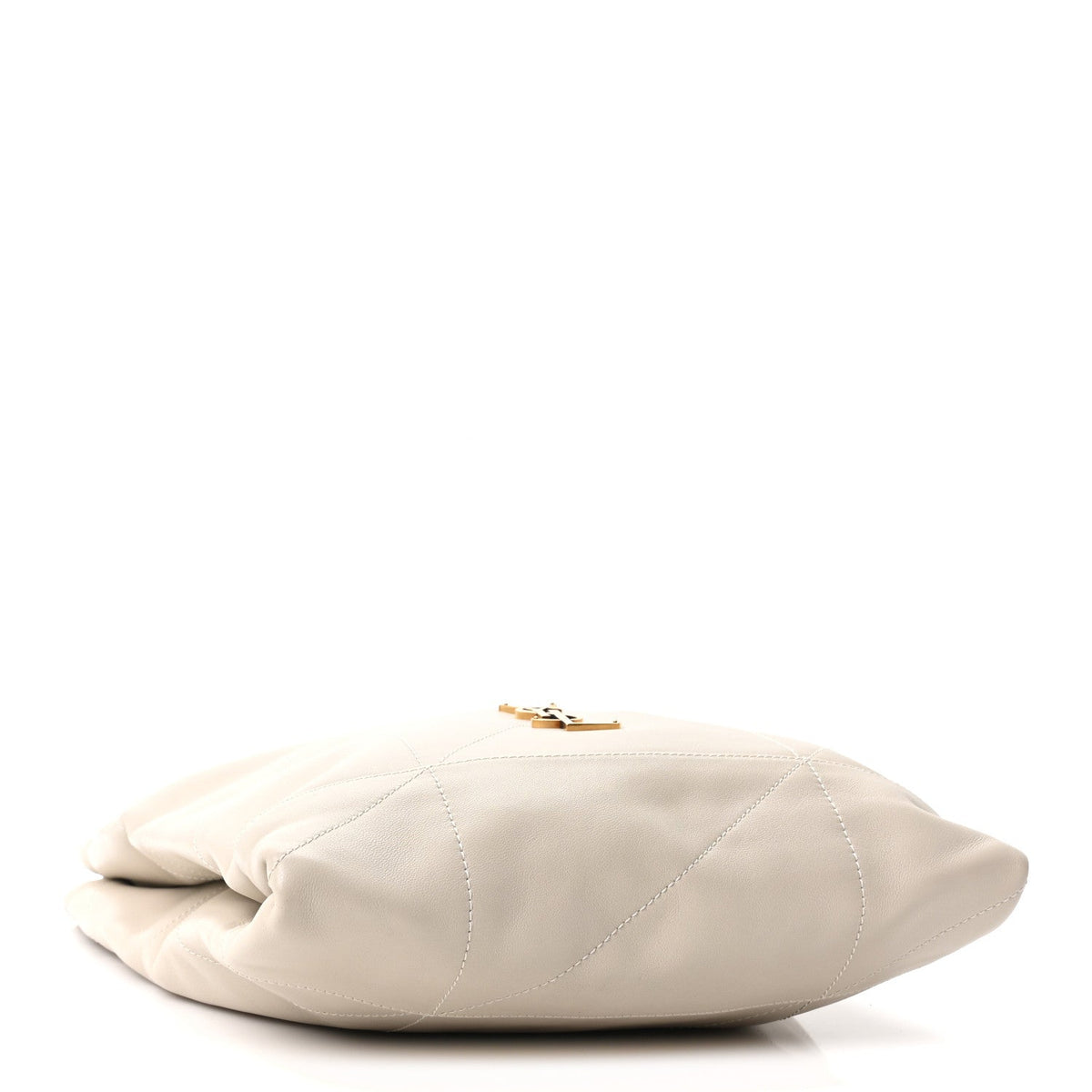 Lambskin Matelasse Monogram Large Jamie 4.3 Pochon Crema Soft