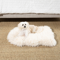 PupRug® Luxe Faux Fur Orthopedic Dog Bed - Plush Sheep Ivory