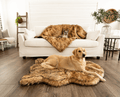 PupRug® Orthopedic Bed + Matching Waterproof Blanket Bundle- Sable Tan