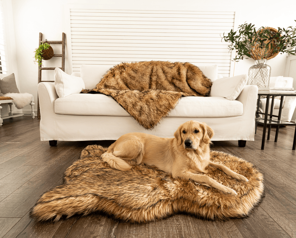PupRug® Orthopedic Bed + Matching Waterproof Blanket Bundle- Sable Tan